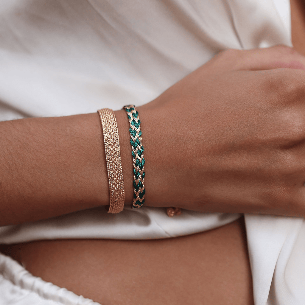 BRC Zyn nº2 Bracelet in Peach Emerald