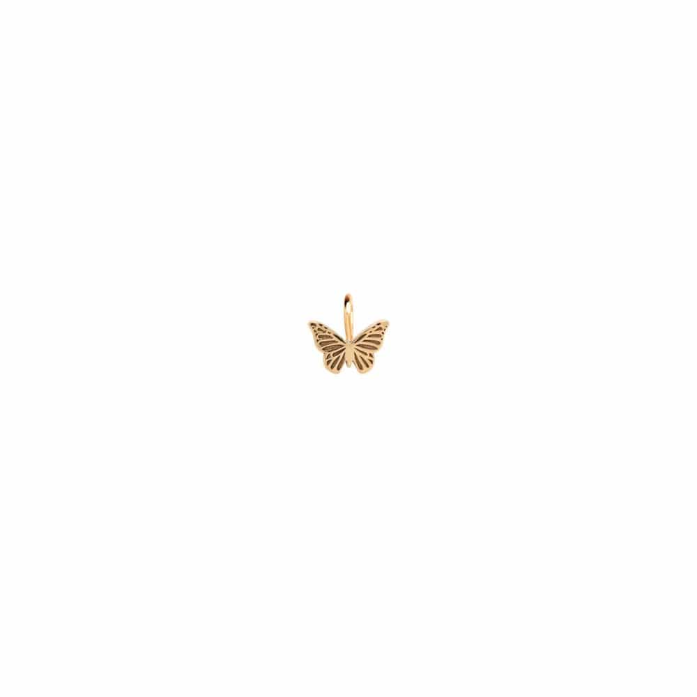 CHM-14K 14K GOLD MIDI BITTY BUTTERFLY CHARM