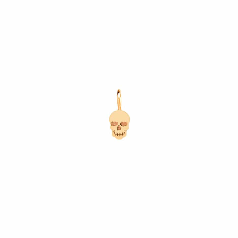 CHM-14K 14K GOLD MIDI BITTY SKULL CHARM