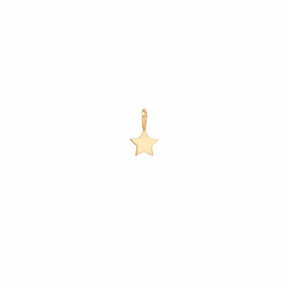 CHM-14K 14K GOLD MIDI BITTY STAR CHARM