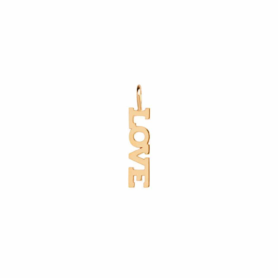 CHM-14K 14K Gold Tiny LOVE Charm