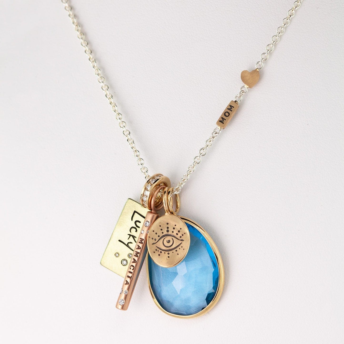 CHM-14K Evil Eye Oval Charm