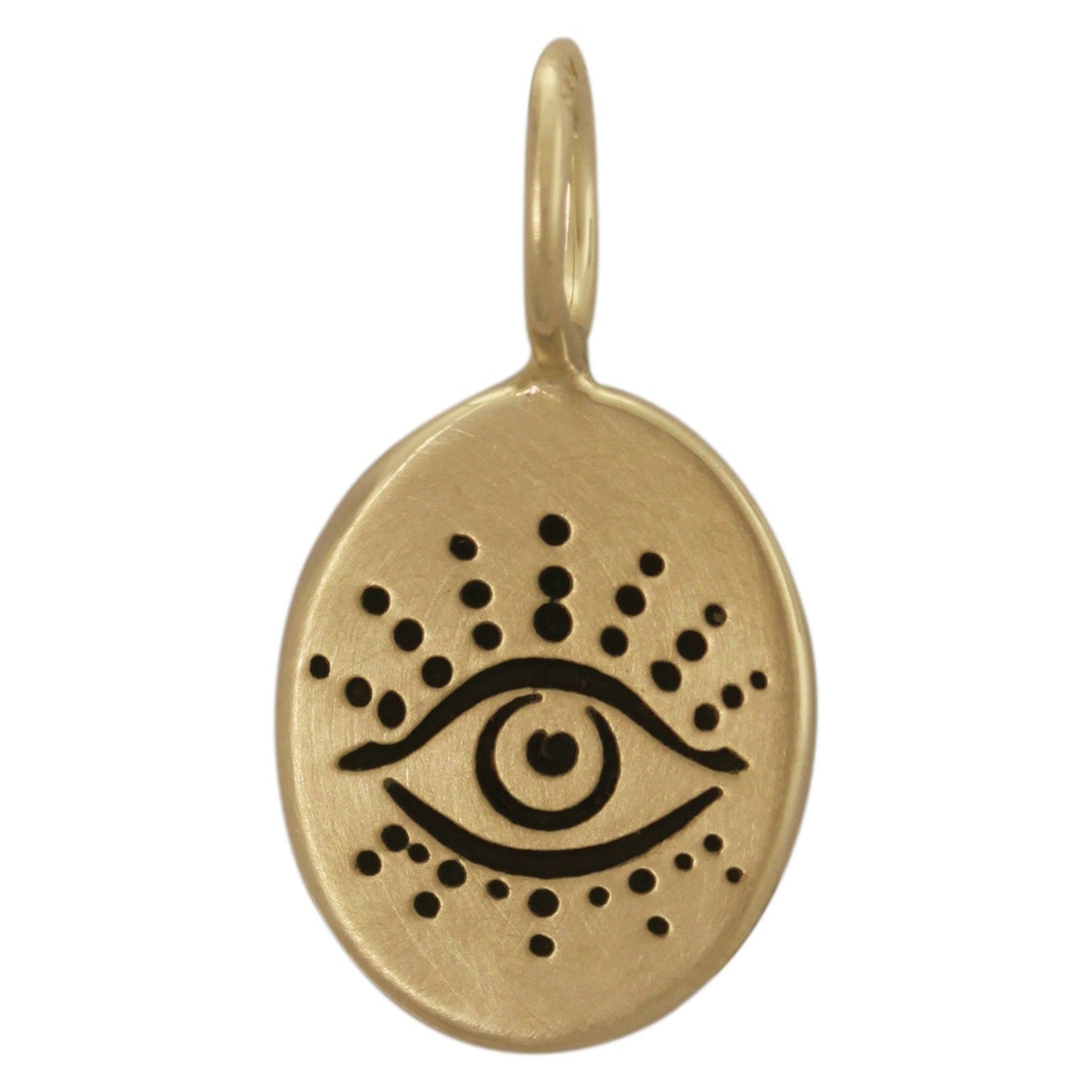 CHM-14K Evil Eye Oval Charm