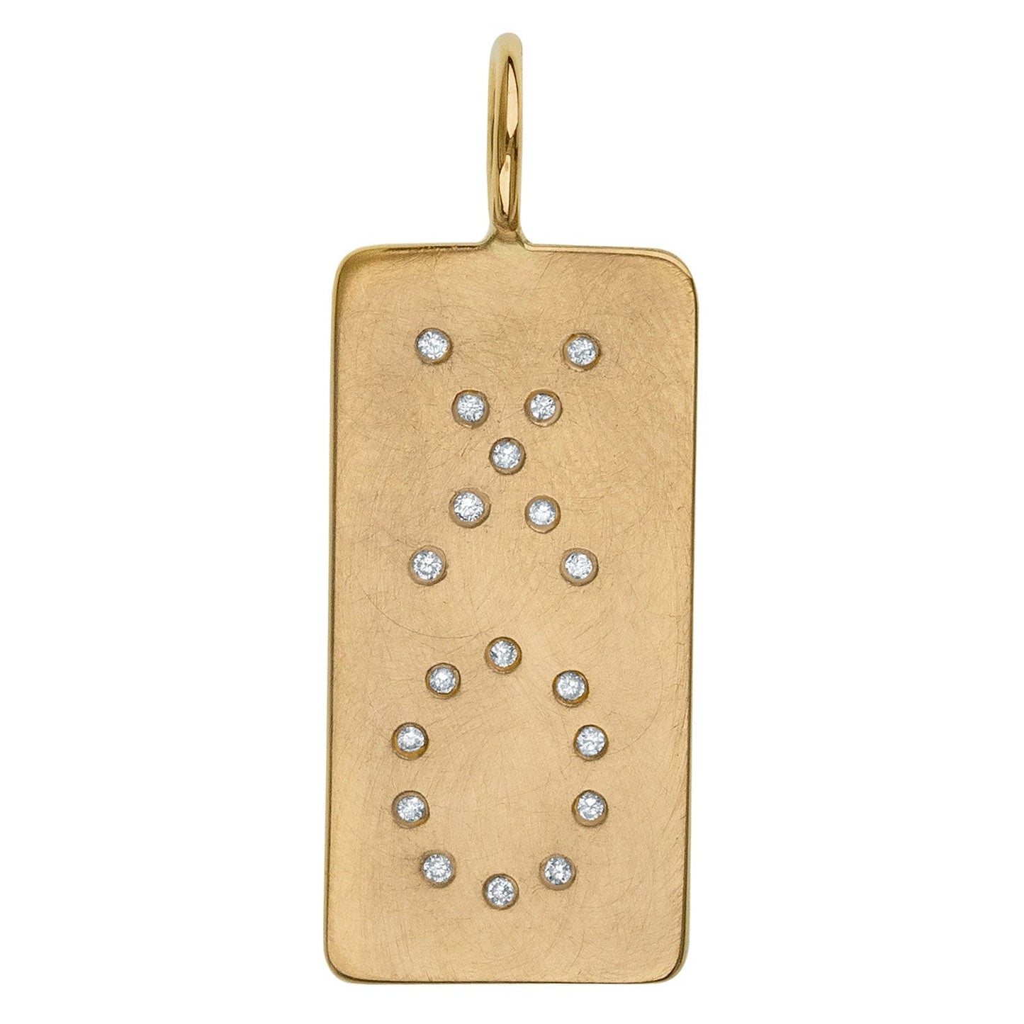 CHM-14K Gold Diamond XO ID Tag