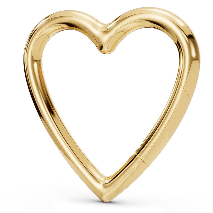 CHM 14k Gold Heart Clip Hinge