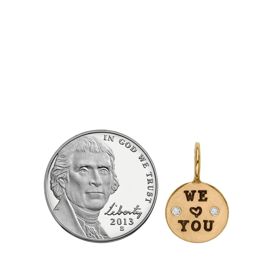 CHM 14k Gold We Love You Round Charm