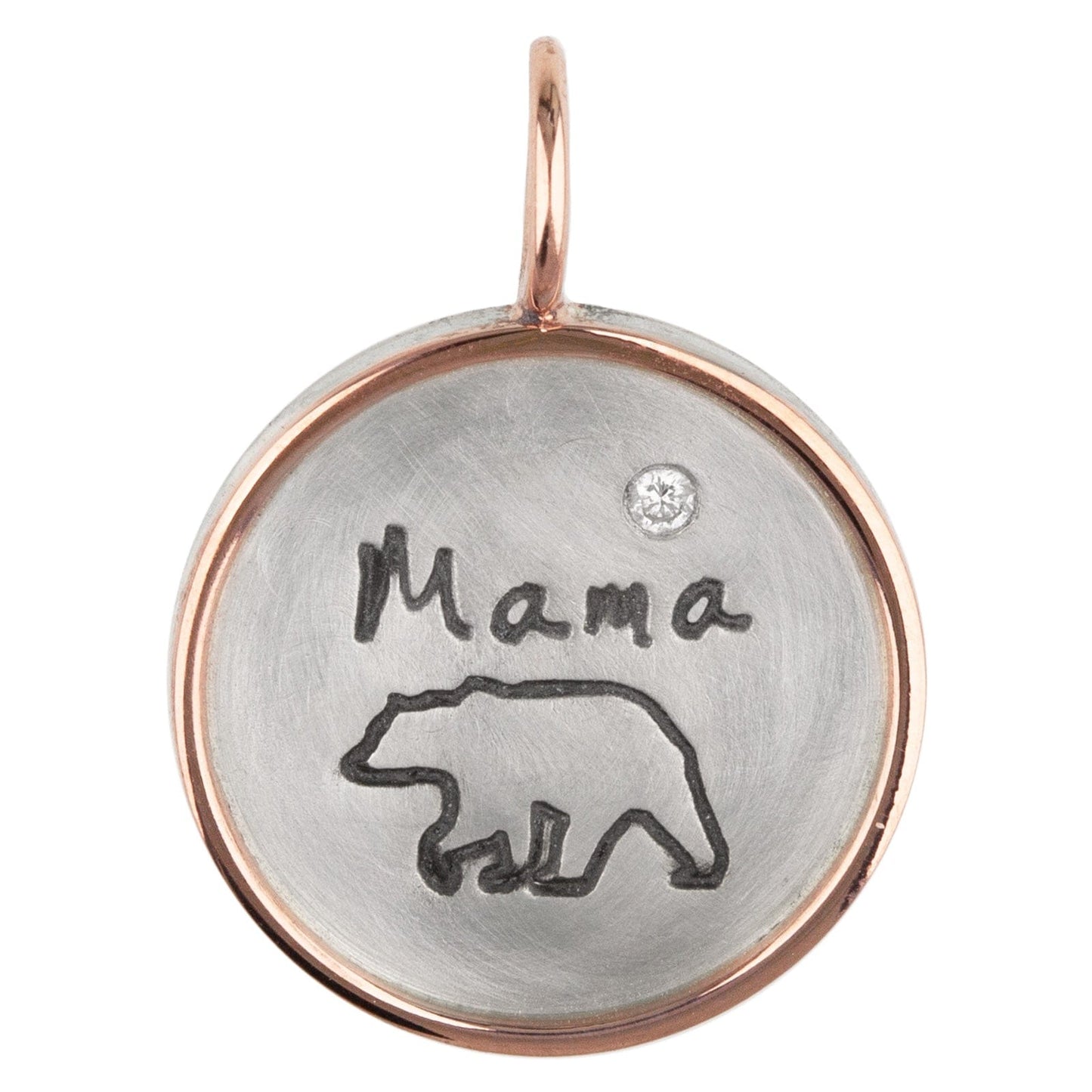 CHM-14K Mama Bear Round Charm