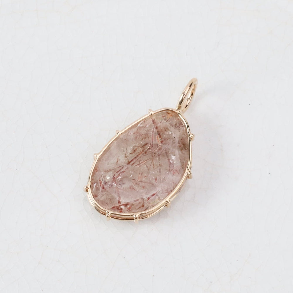 
                  
                    CHM-14K Medium Red Rutilated Quartz Harriet Stone
                  
                