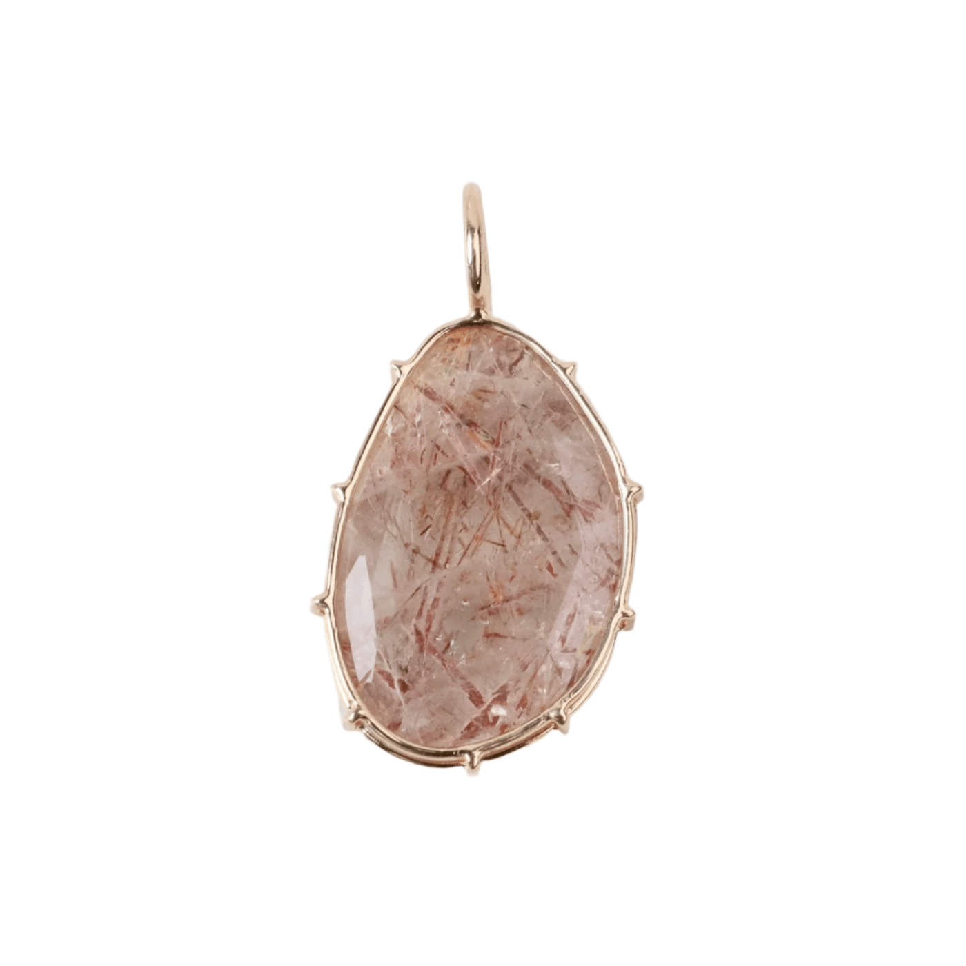 CHM-14K Medium Red Rutilated Quartz Harriet Stone