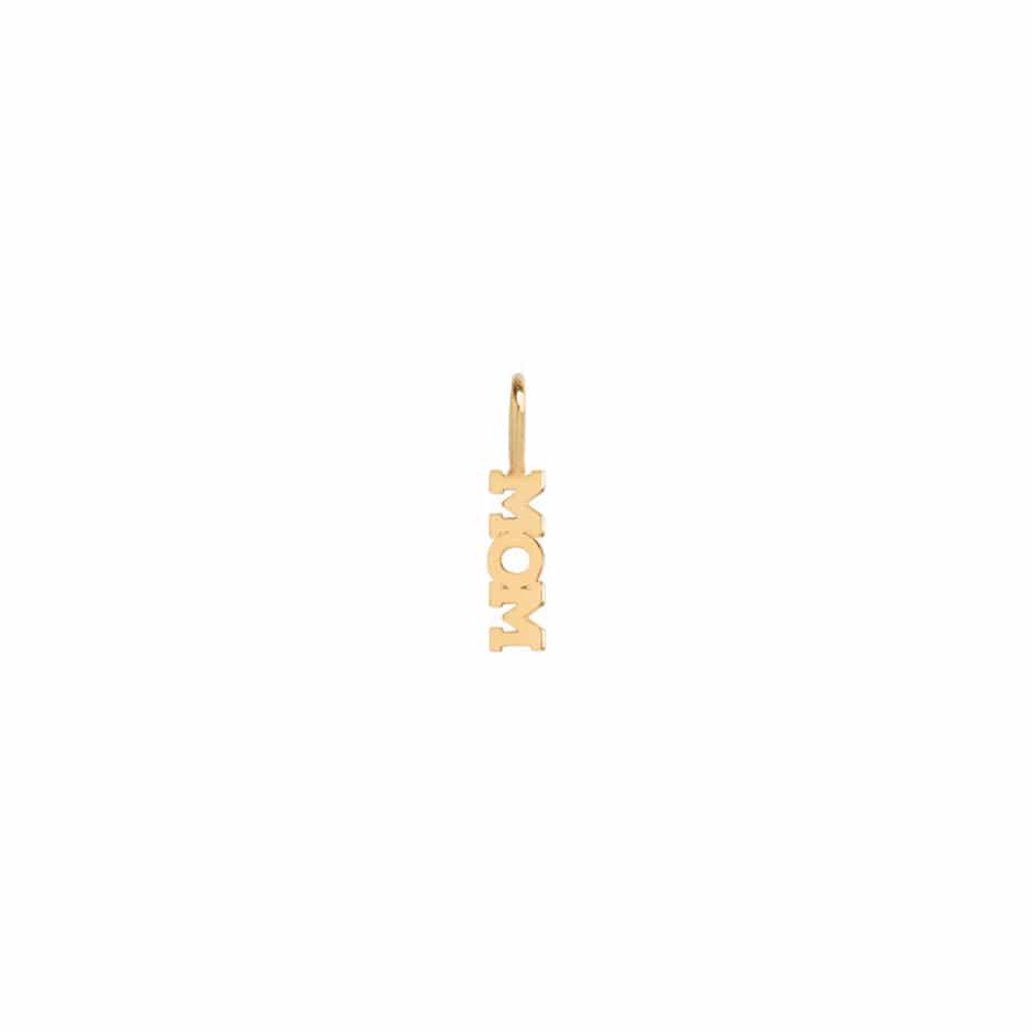CHM-14K Mom Tiny Letter Charm