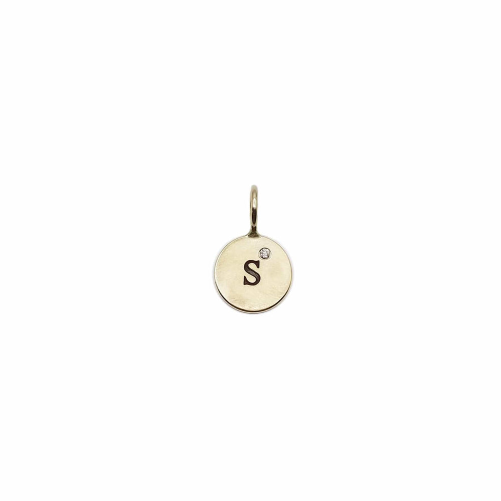 
                      
                        CHM 14k Yellow Gold Single Letter Charm with Diamond
                      
                    