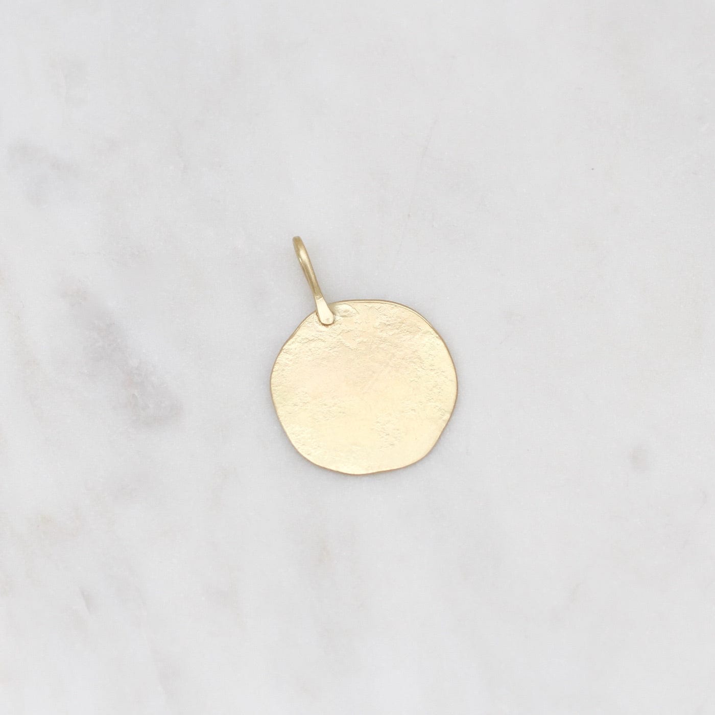 CHM-18K 18k Yellow Gold Large Parchment Disk