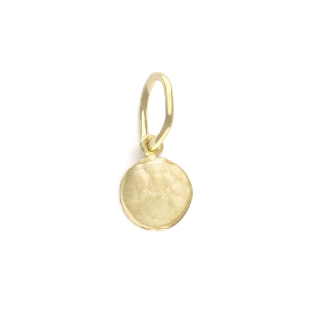 
                      
                        CHM-18K Mini Hammered Disc Charm
                      
                    