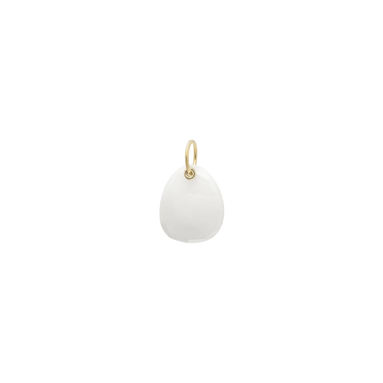 CHM-18K Small Trillion Moonstone Gemstone Charm