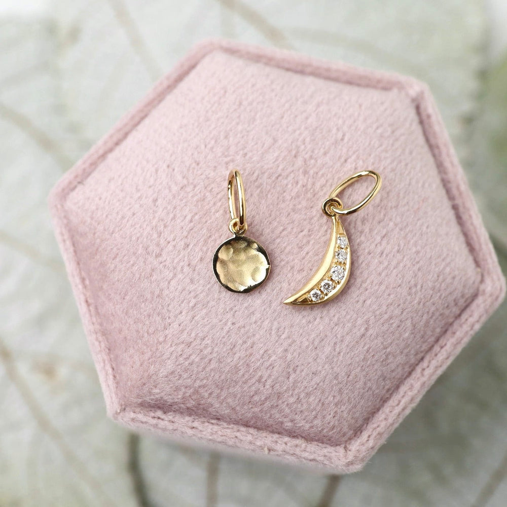 
                      
                        CHM-18K Tiny Crescent Moon Charm
                      
                    