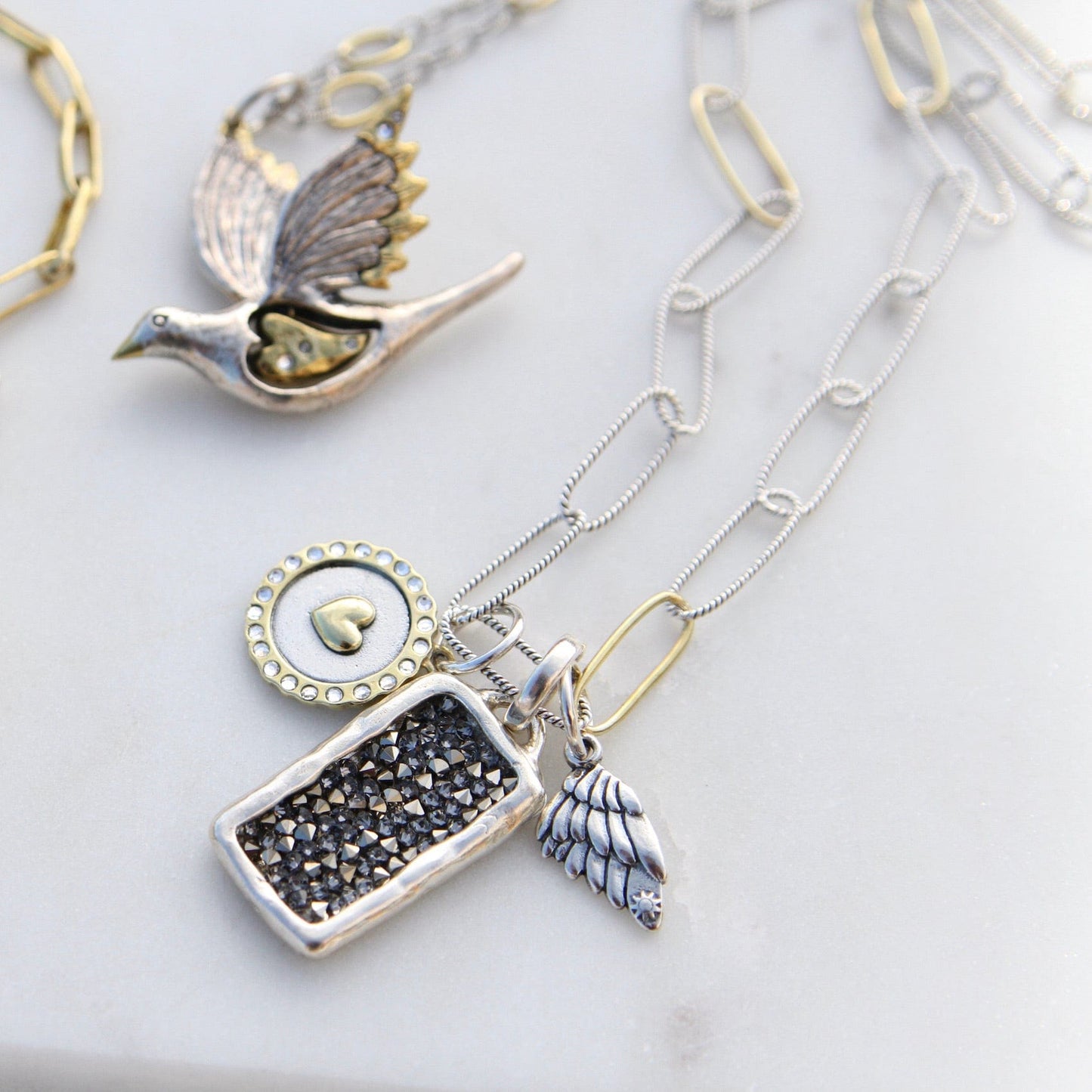 CHM Carry You Forever Wing Charm