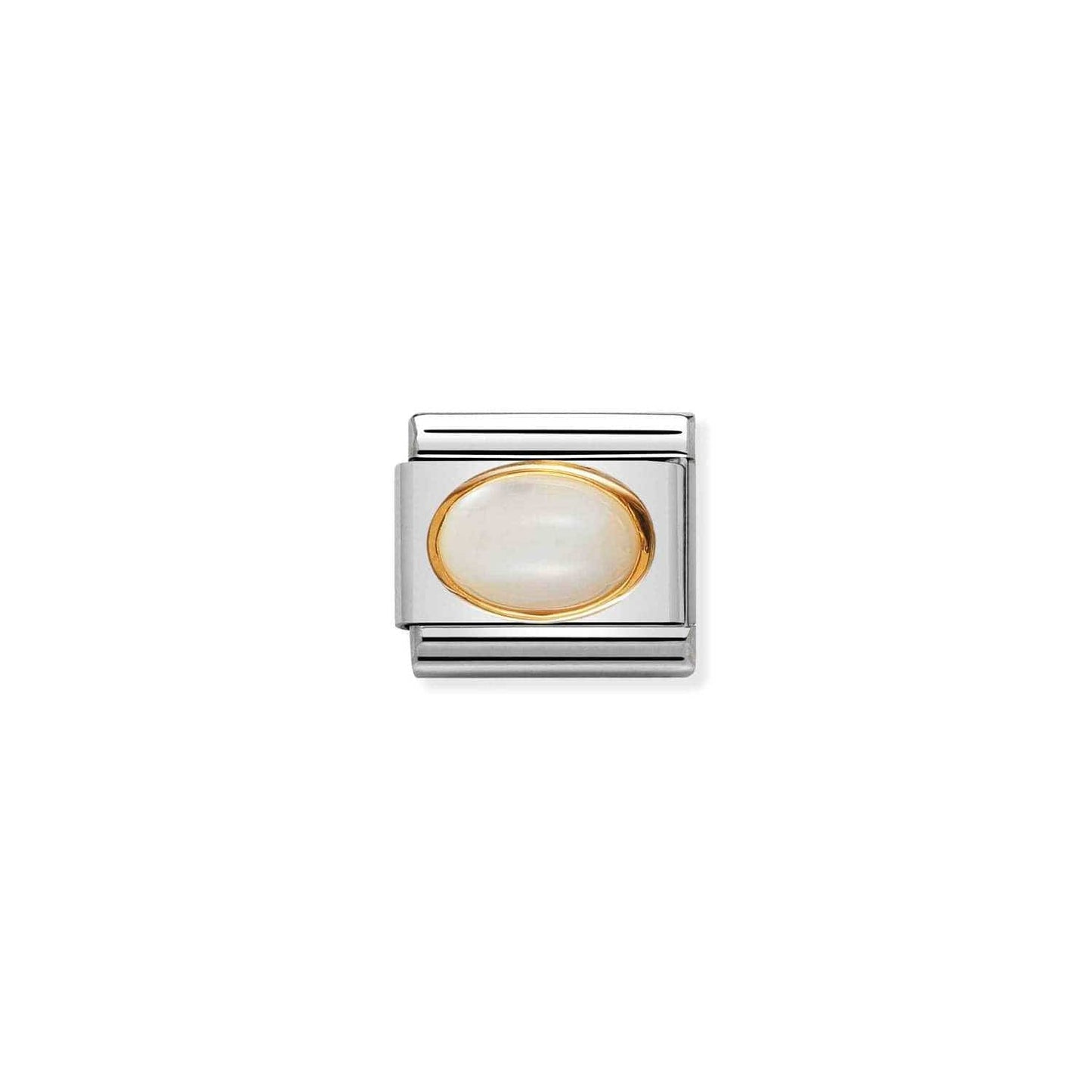 CHM Classic Mother of Pearl Oval Stone Composable Link