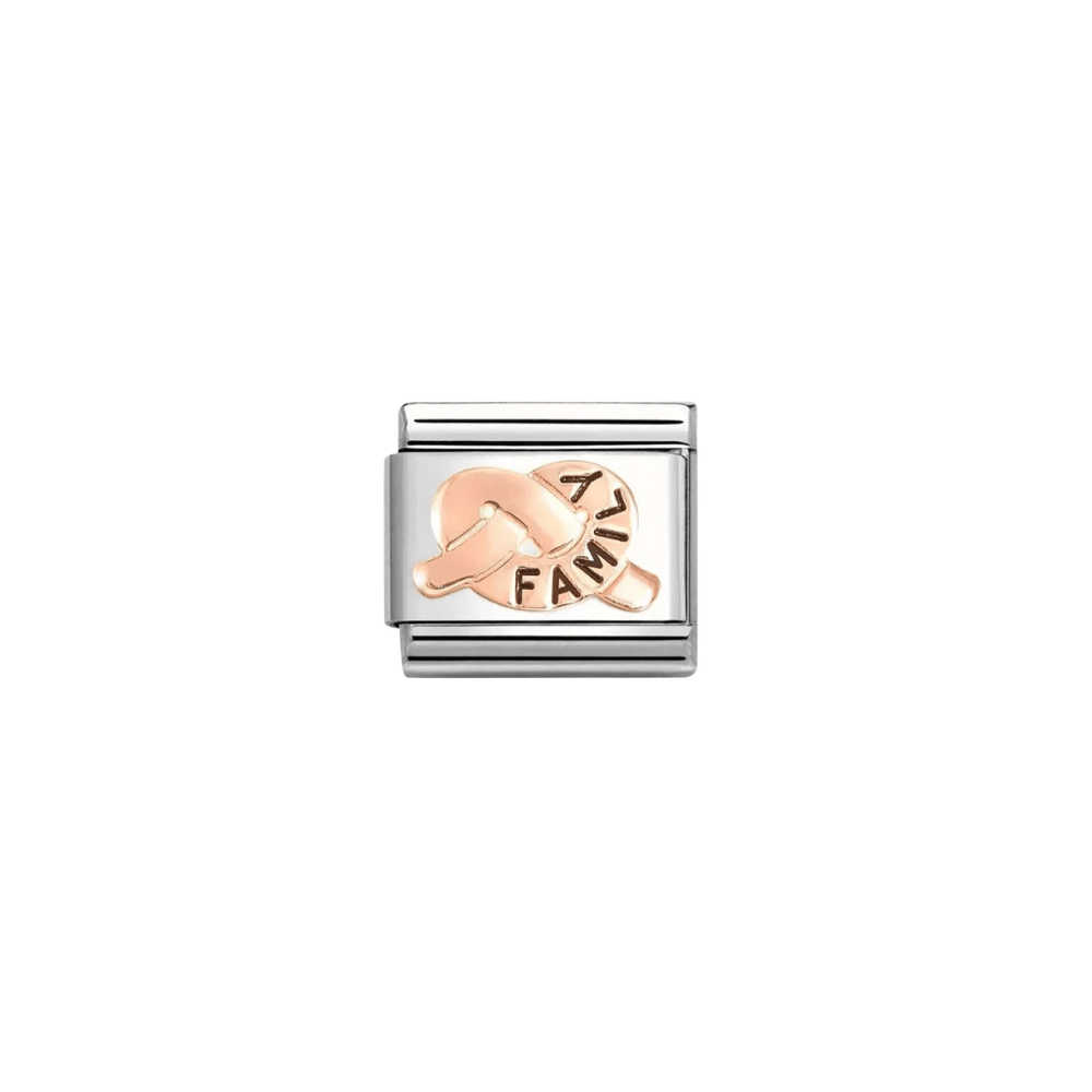 CHM Classic Rose Gold Family Promises Knot Composable Link