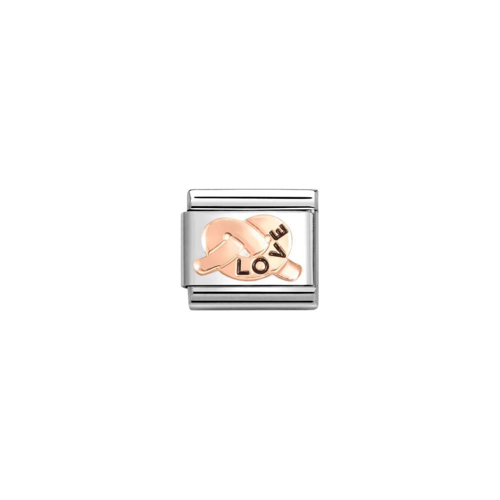 CHM Classic Rose Gold Love Knot Composable Link