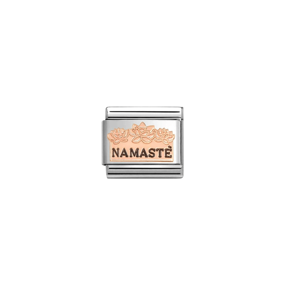 CHM Classic Rose Gold Namaste Flowers Composable Link