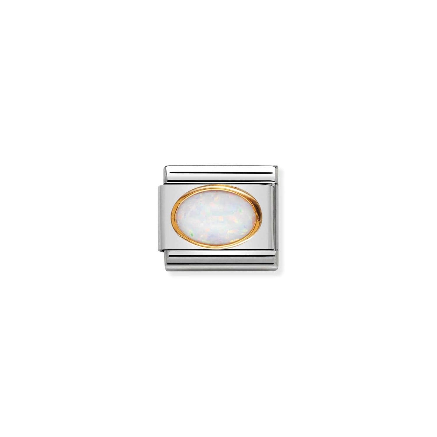 CHM Classic White Opal Oval Stone Composable Link