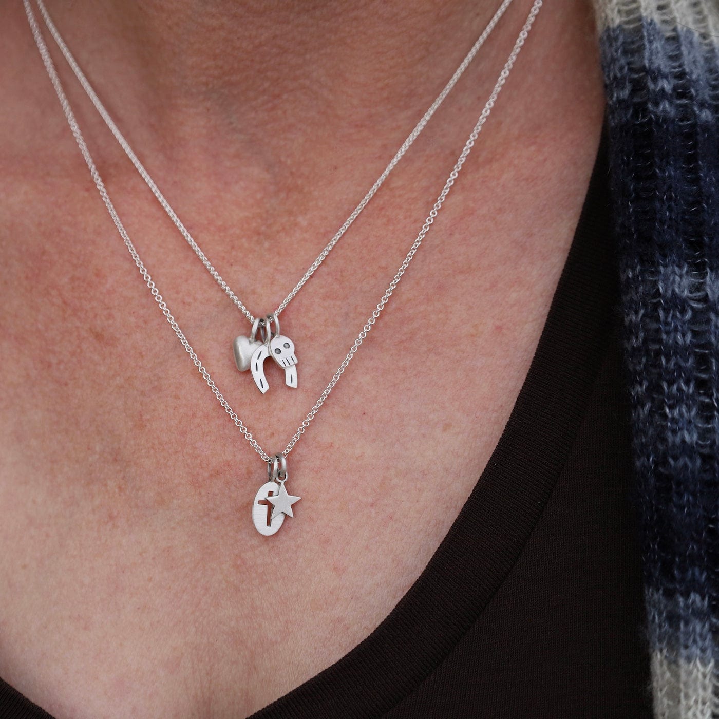 CHM Cut Out Cross Charm