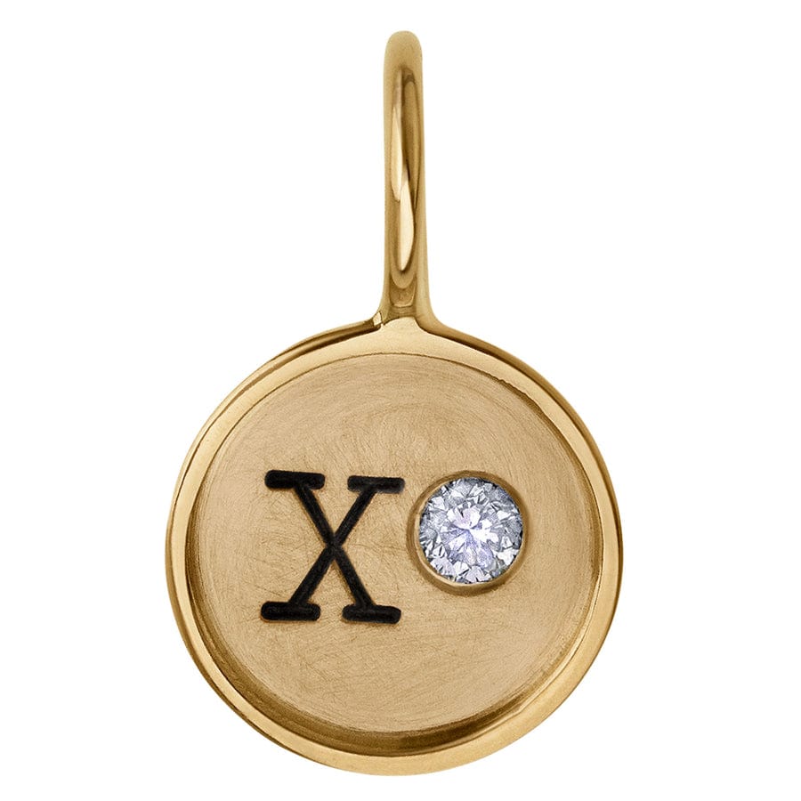 CHM Gold XO Round Charm