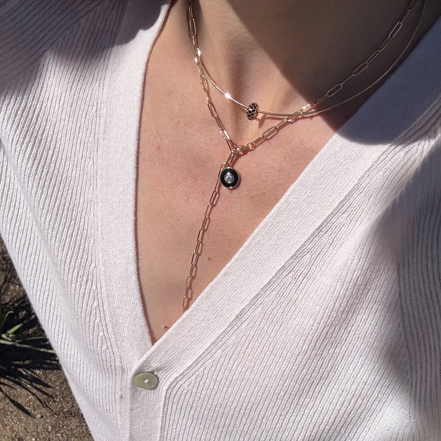 CHM-GPL Astra Black Pavé Bead Charm