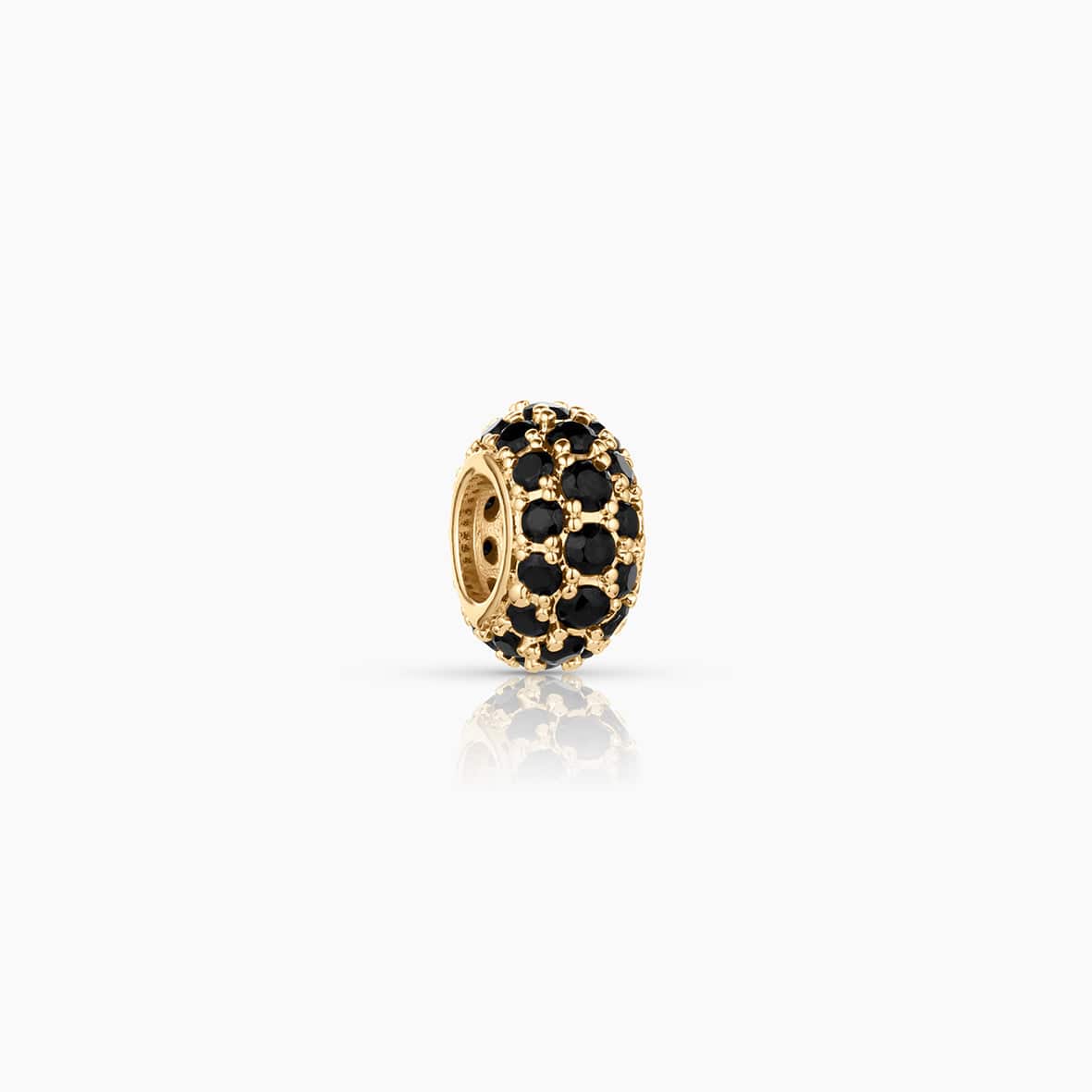 CHM-GPL Astra Black Pavé Bead Charm