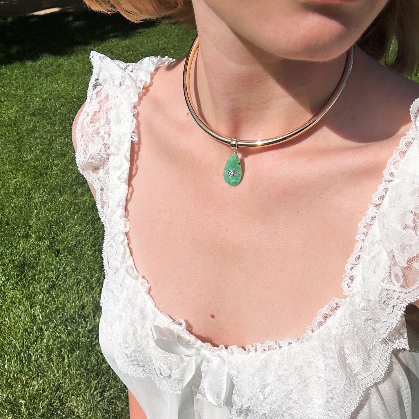 CHM-GPL Bardot Chrysophase Bail Charm