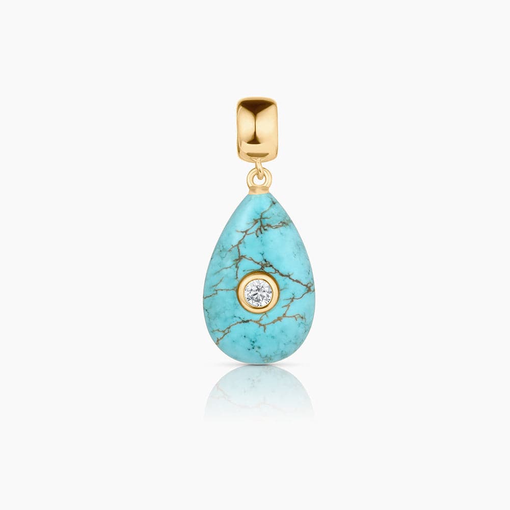 CHM-GPL Bardot Howlite Bail Charm