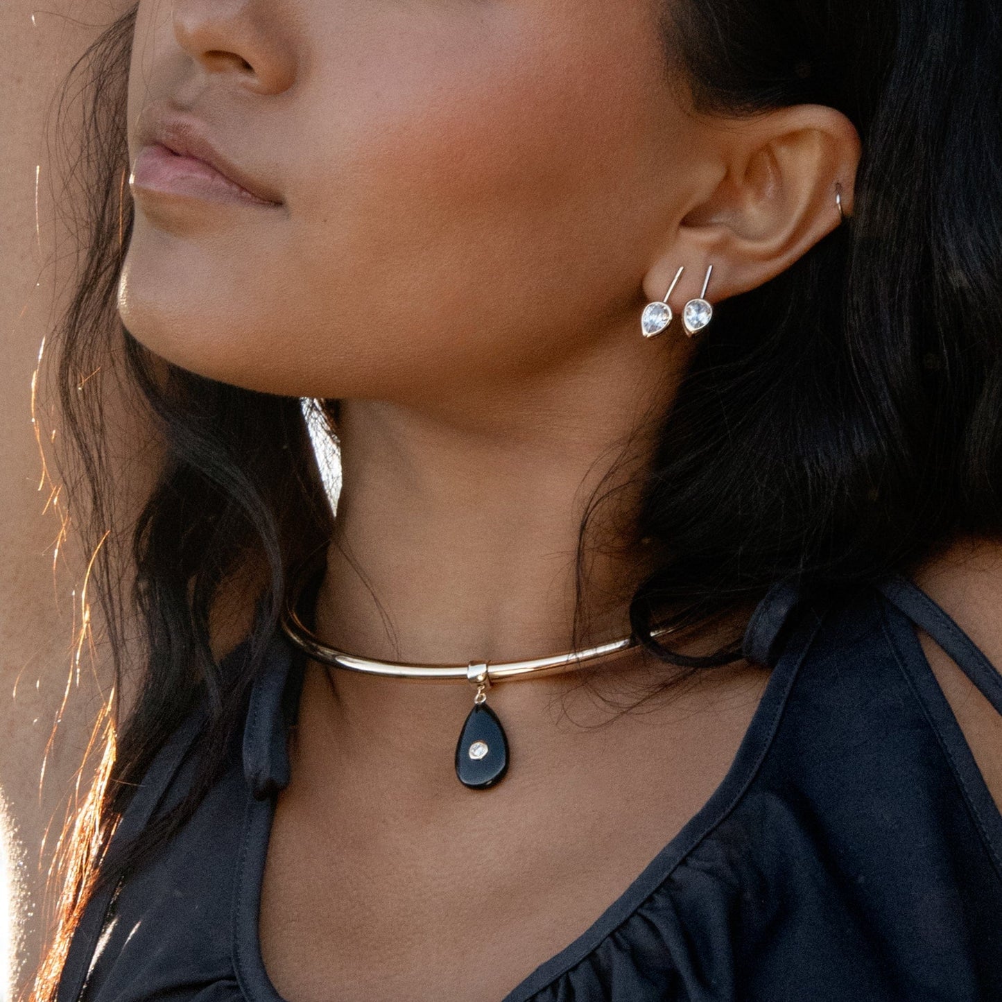 CHM-GPL Bardot Onyx Bail Charm