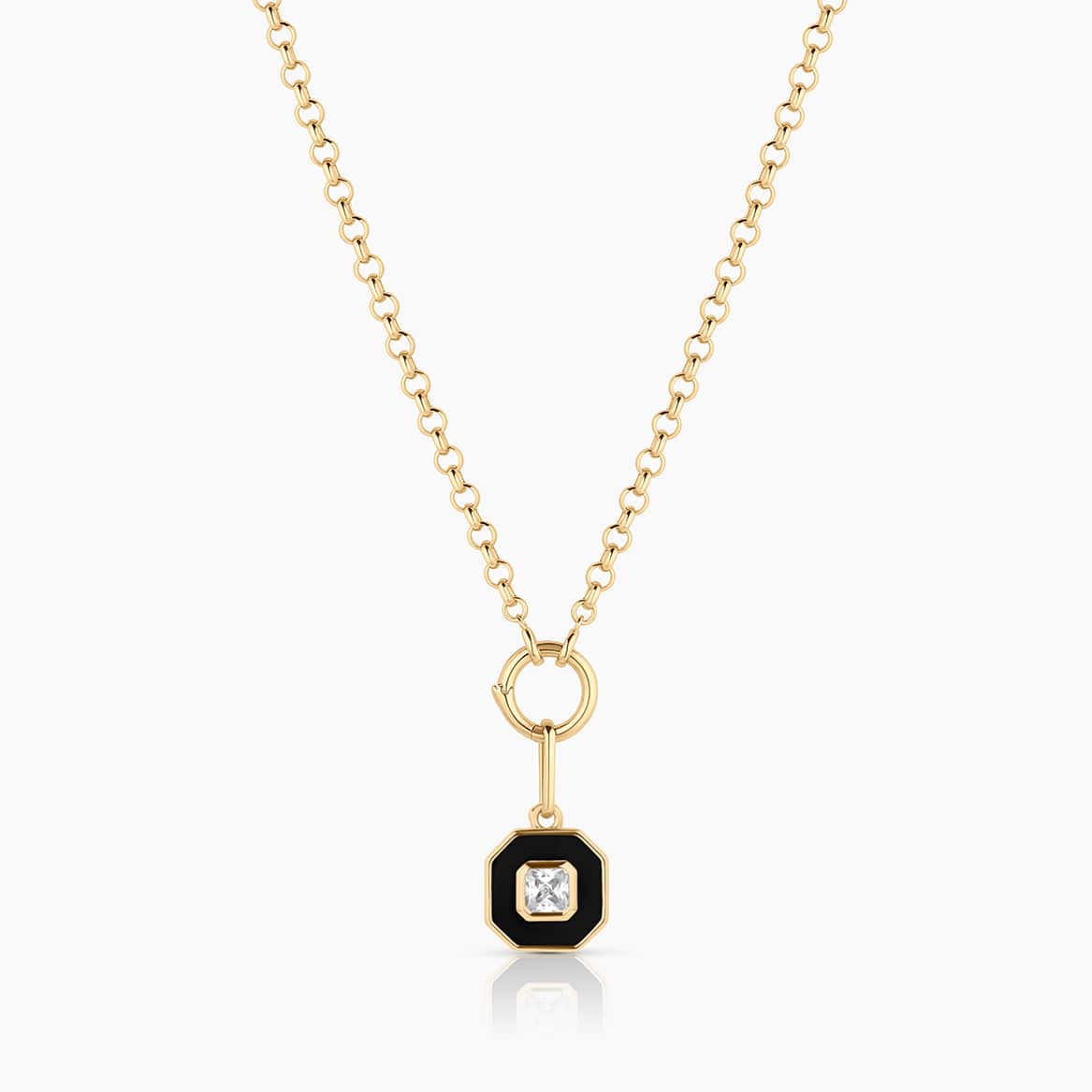 CHM-GPL Florence Black Enamel Charm