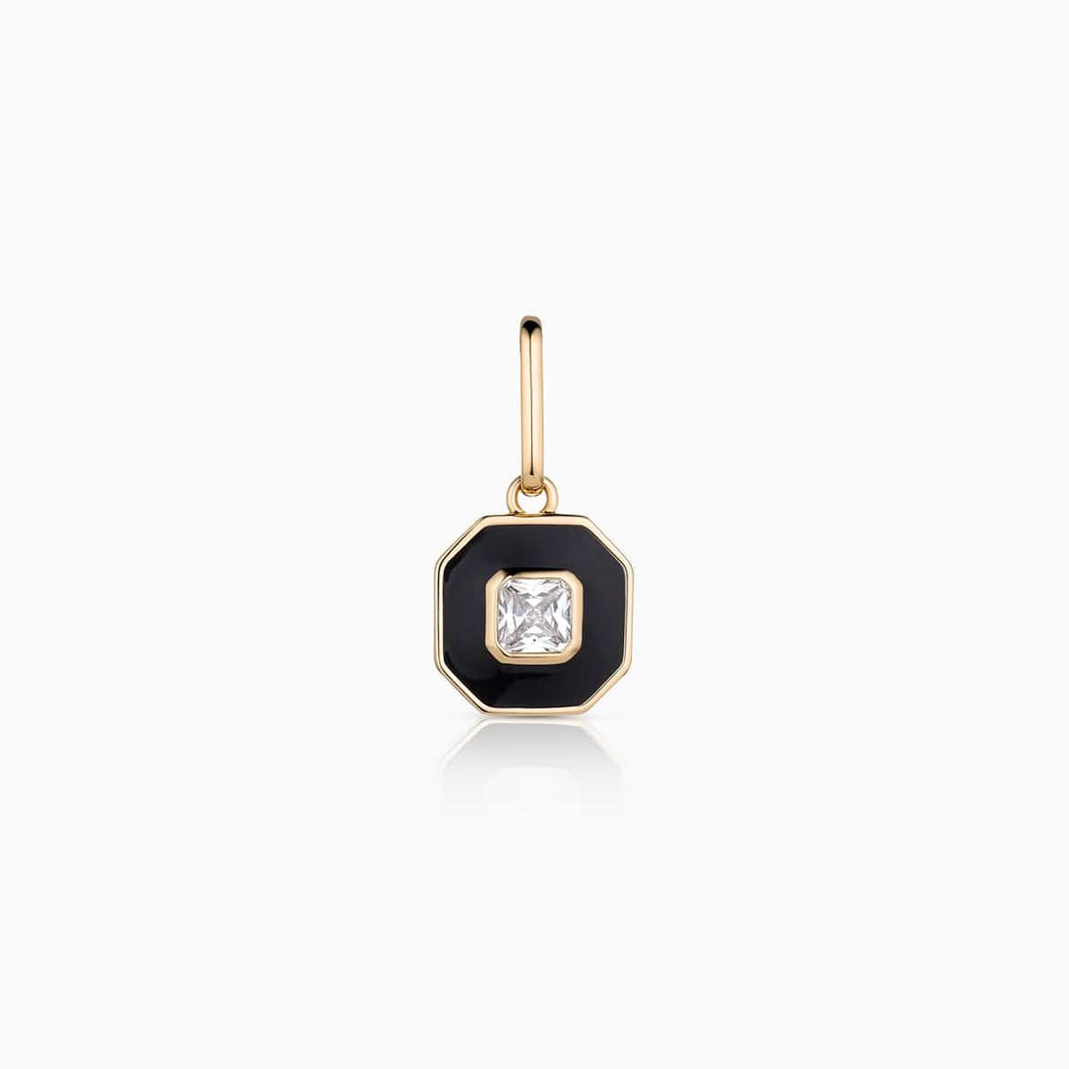 CHM-GPL Florence Black Enamel Charm