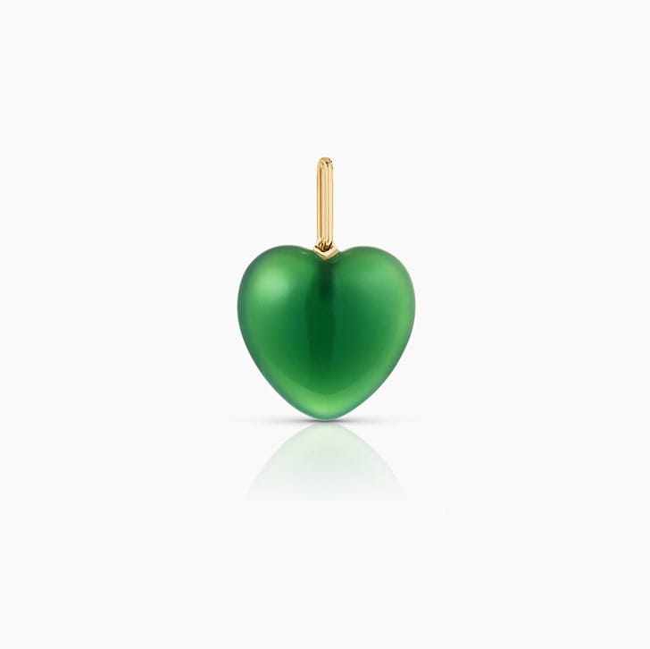 CHM-GPL Gemma Green Jade Heart Charm