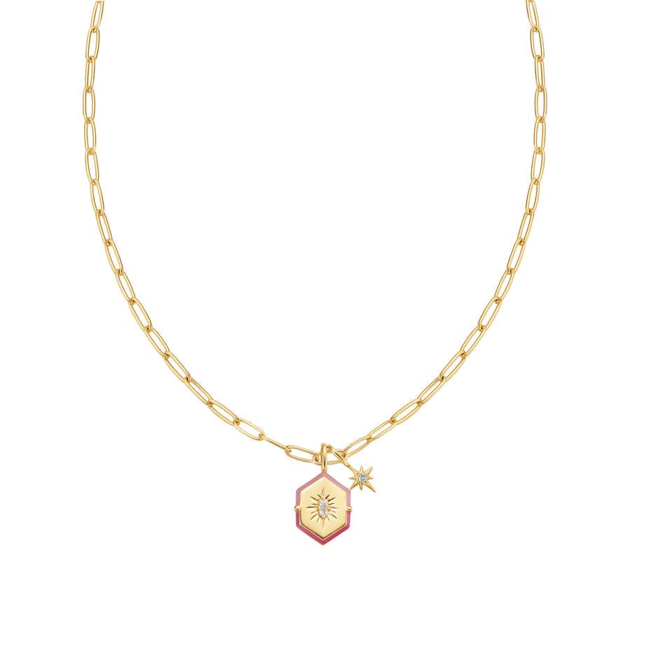 
                      
                        CHM-GPL Gold Enamel Hexagon Charm
                      
                    