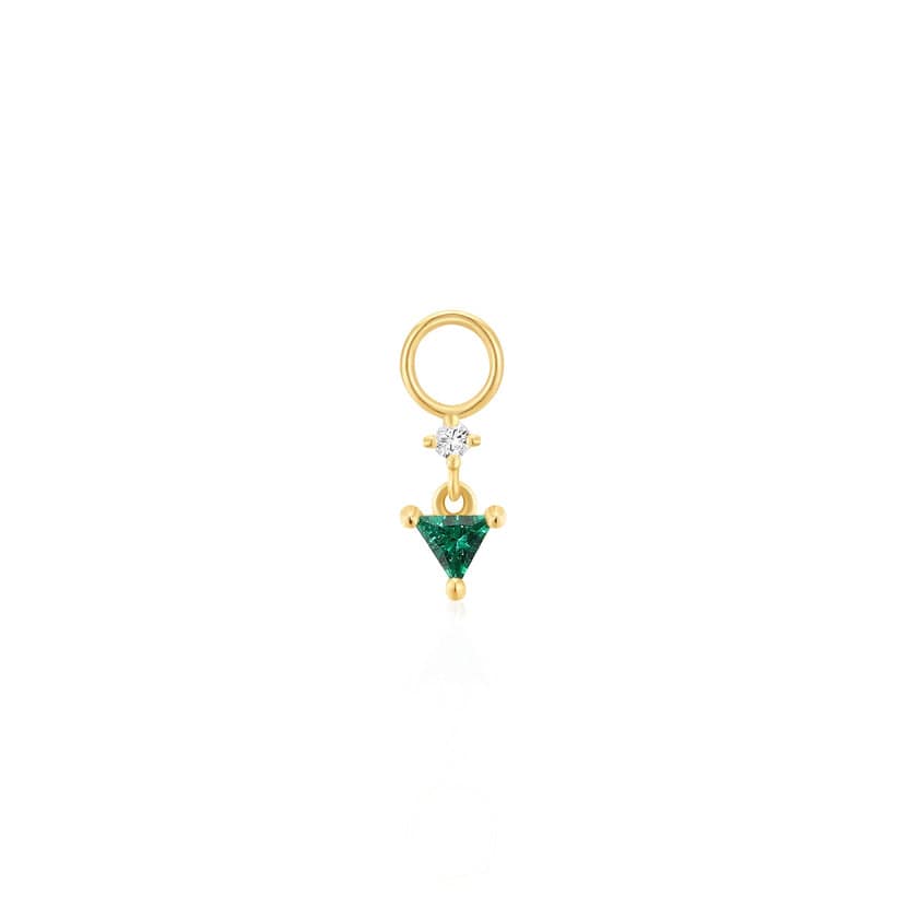 
                      
                        CHM-GPL Gold Sparkle Drop Green Earring Charm- SOLD AS A SINGLE
                      
                    