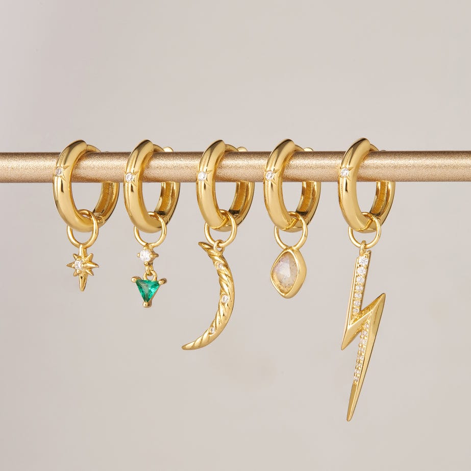 
                      
                        CHM-GPL Gold Sparkle Drop Green Earring Charm- SOLD AS A SINGLE
                      
                    