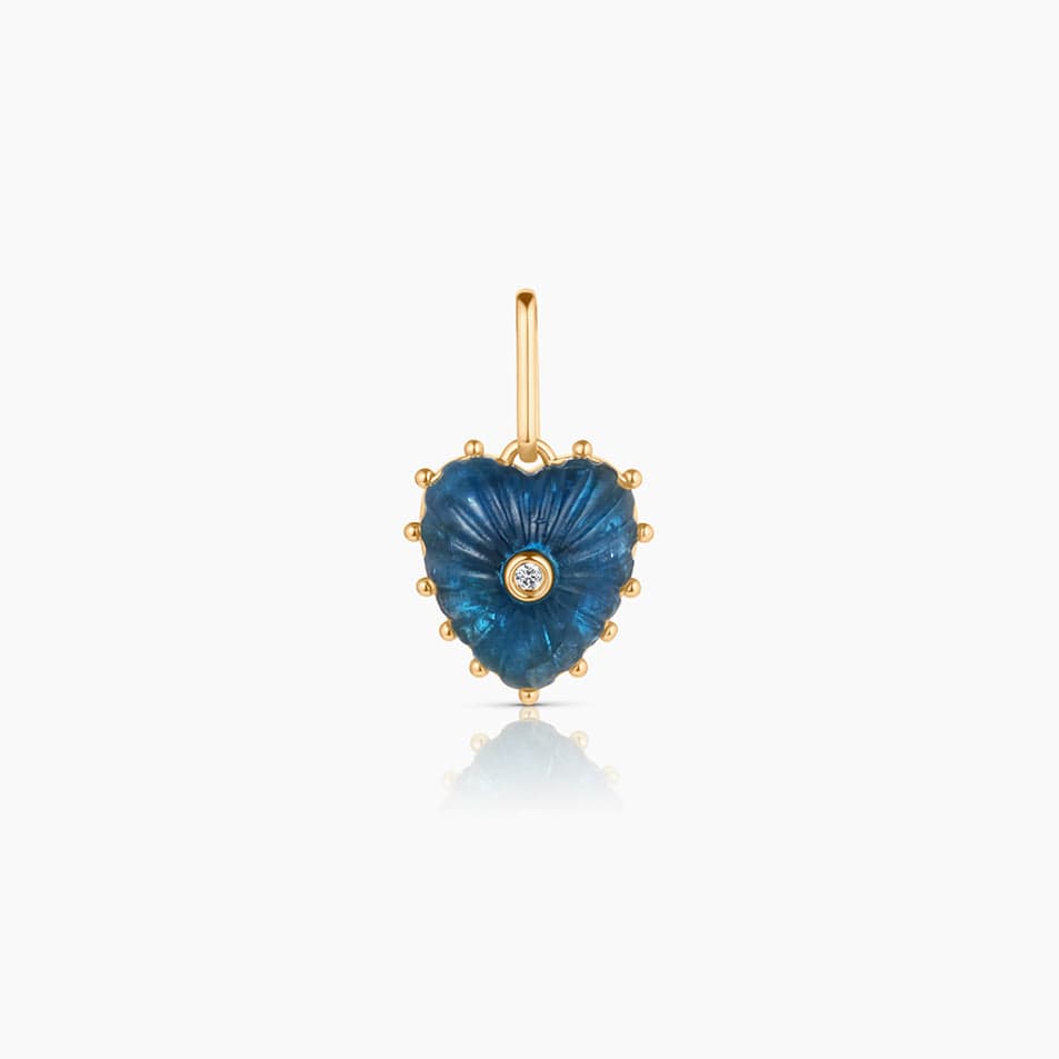 CHM-GPL Isabel Apatite Heart Charm