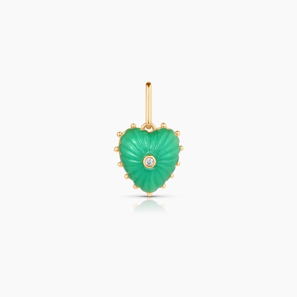 CHM-GPL Isabel Chrysophase Heart Charm