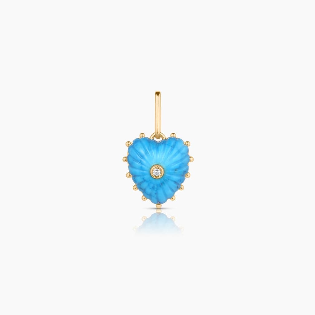CHM-GPL Isabel Howlite Heart Charm