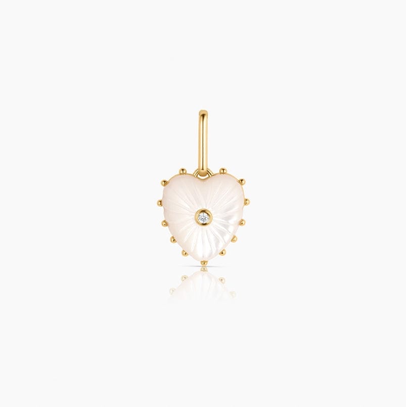 CHM-GPL Isabel Mother of Pearl Heart Charm