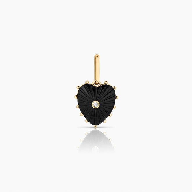 CHM-GPL Isabel Onyx Heart Charm