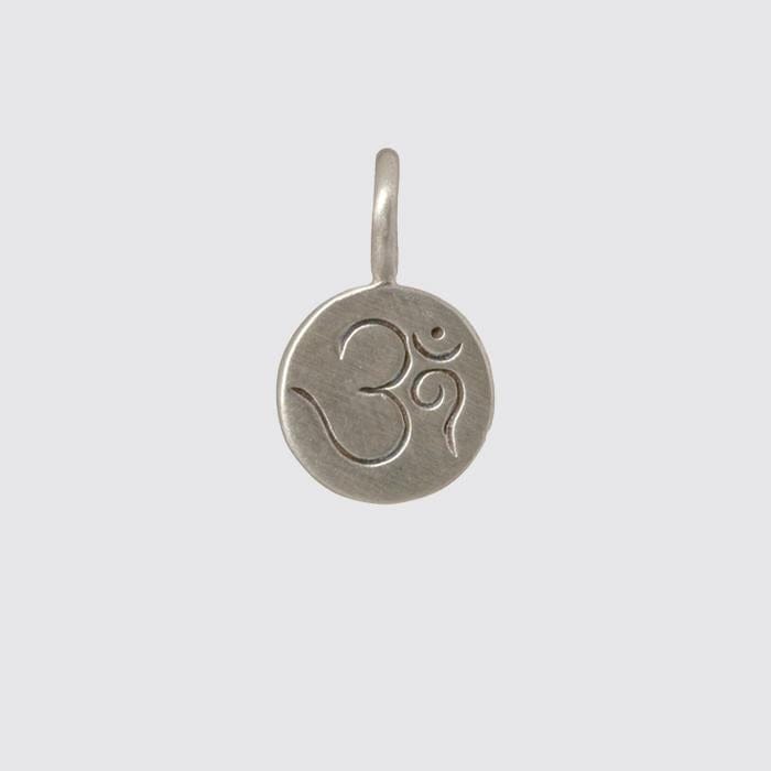 Load image into Gallery viewer, CHM Hand-etched Silver &amp;quot;Om&amp;quot; Charm
