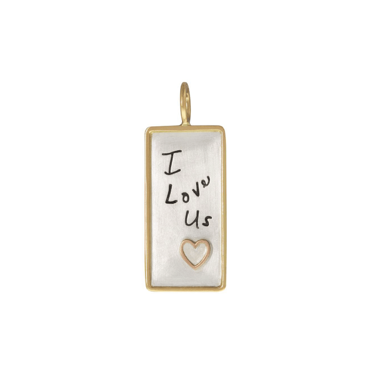 Load image into Gallery viewer, CHM &amp;quot;I Love Us&amp;quot; ID Tag Charm with Heart
