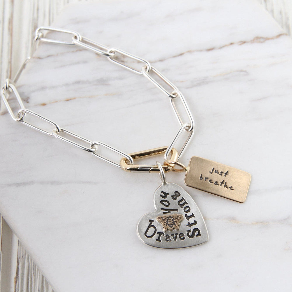 
                  
                    CHM "just breathe" & "you can do this" 14K Gold Charm
                  
                