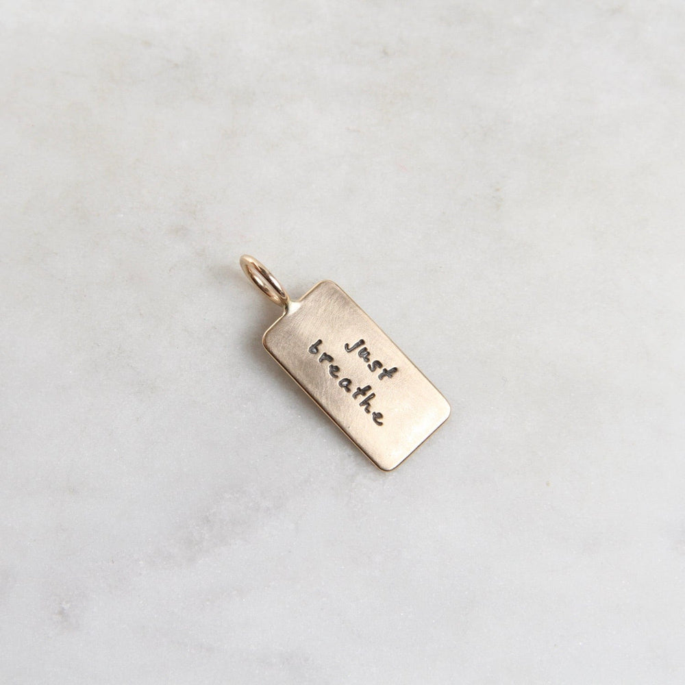 
                  
                    CHM "just breathe" & "you can do this" 14K Gold Charm
                  
                