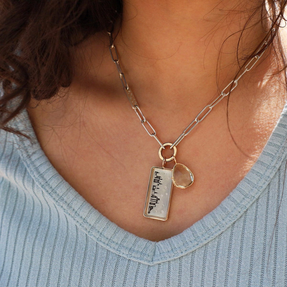 
                  
                    CHM Medium Silver ID Tag Philadelphia Skyline
                  
                