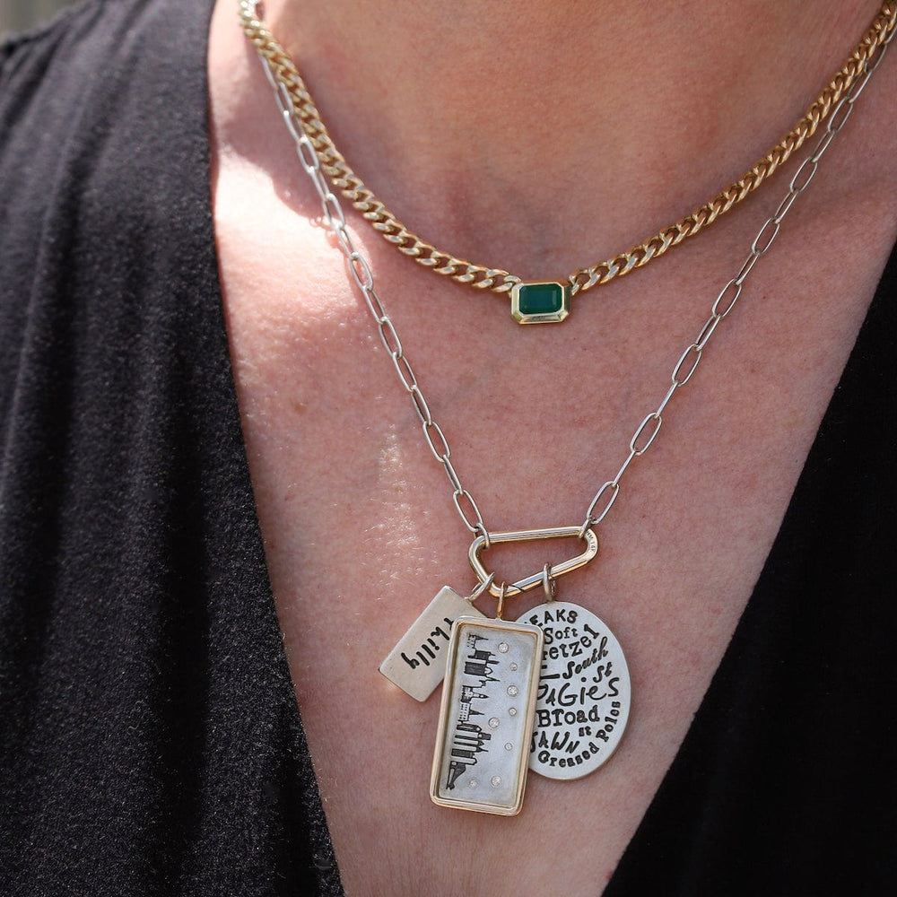 
                  
                    CHM Medium Silver ID Tag Philadelphia Skyline
                  
                