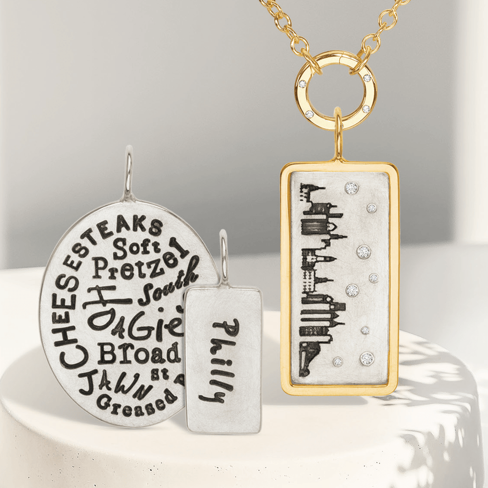 
                  
                    CHM Medium Silver ID Tag Philadelphia Skyline
                  
                